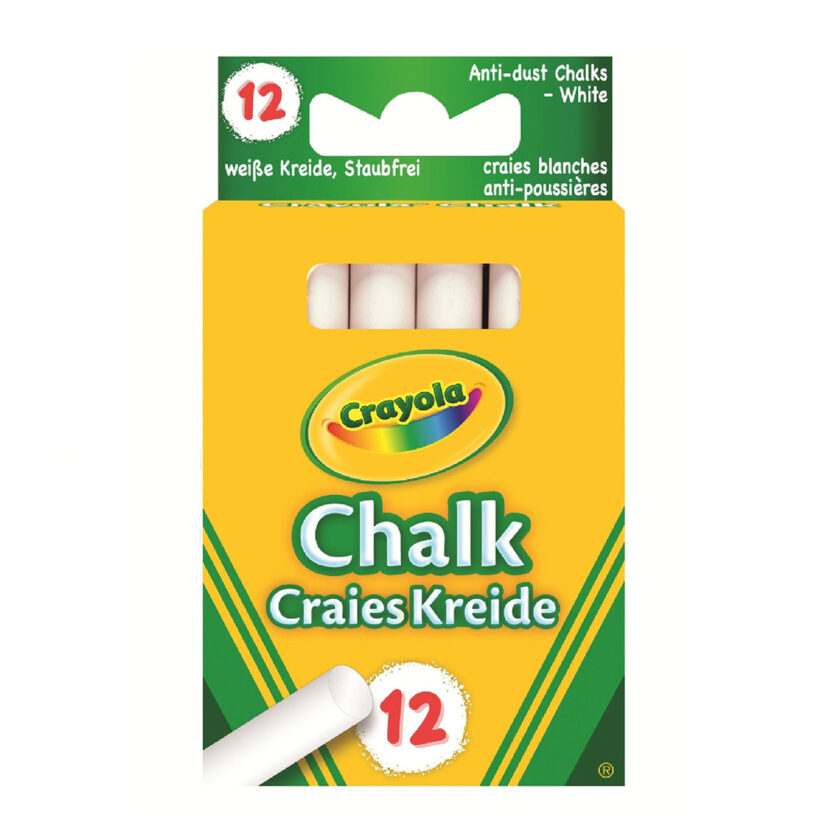 Crayola-Anti Dust Chalk White 1x12