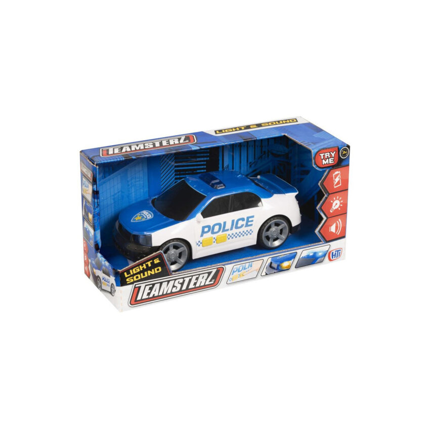 HTI Toys-Teamsterz Medium Light & Sounds Police Car