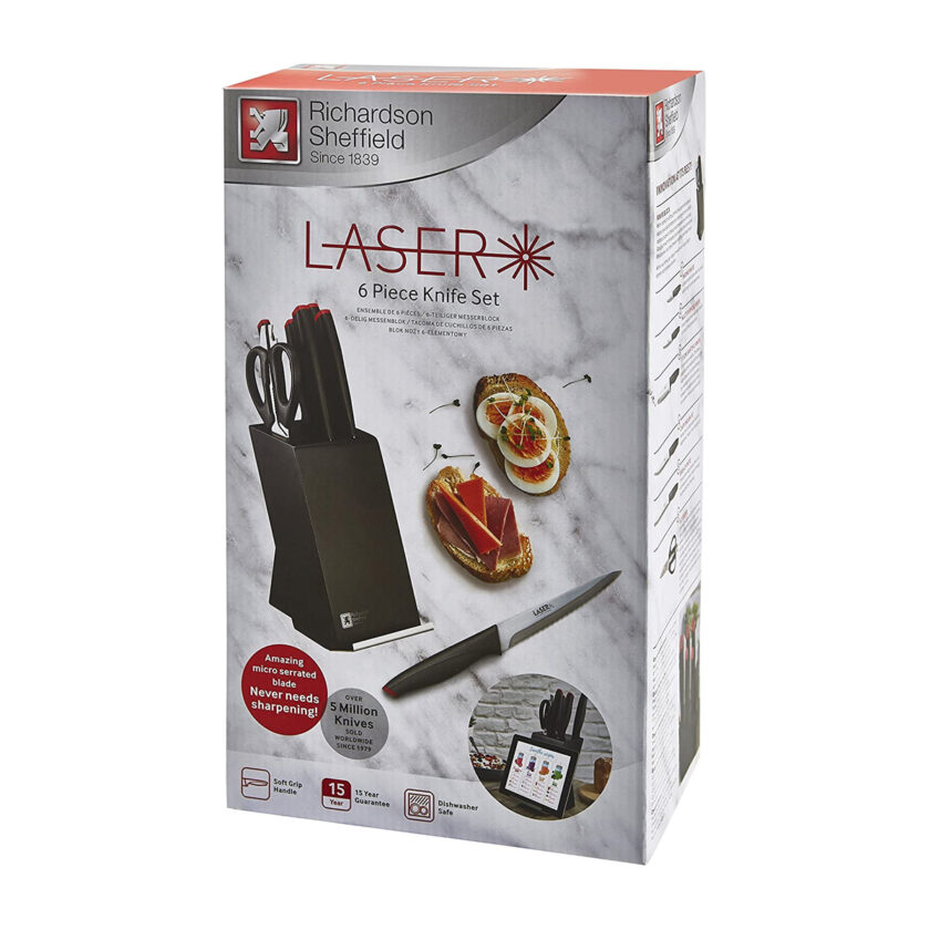 Amefa Laser Knife Block Set 6 PCS