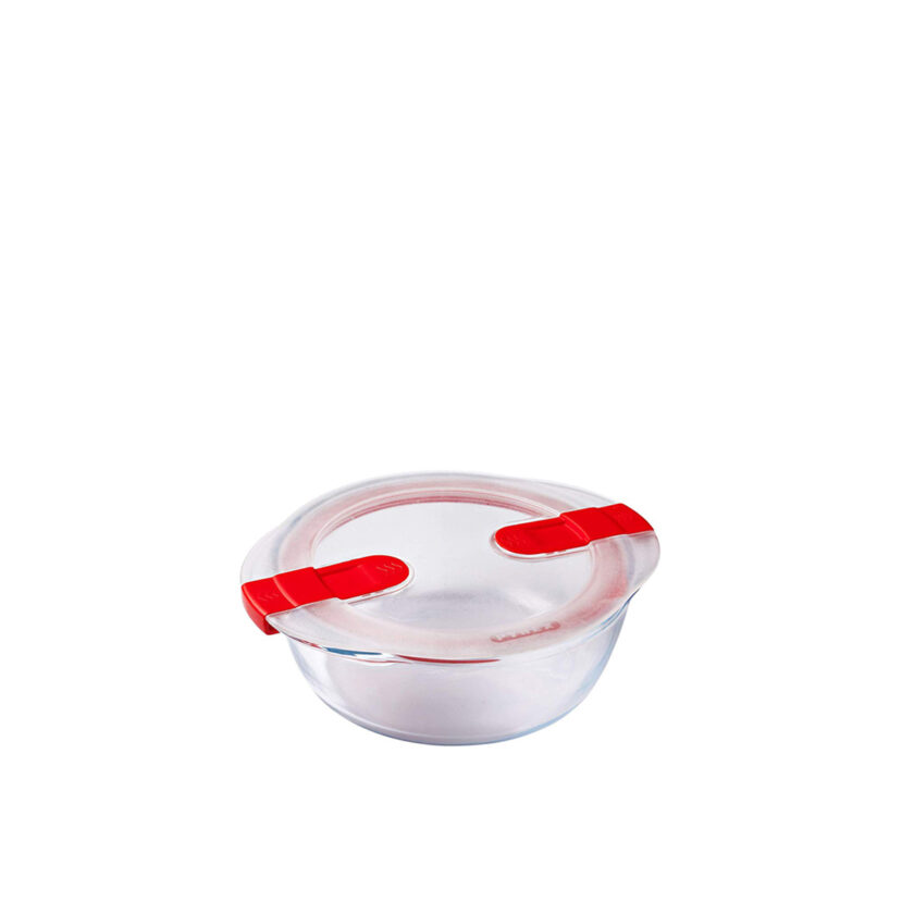Pyrex Cook & Heat Glass Dish With Plastic Lid 2.3 L