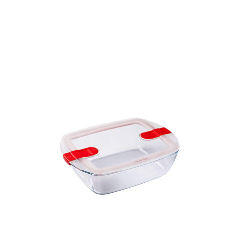 Pyrex Cook & Heat Glass Dish With Plastic Lid 2.5 L