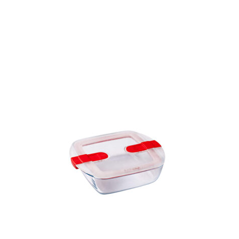 Pyrex Cook & Heat Glass Dish With Plastic Lid 0.35 L