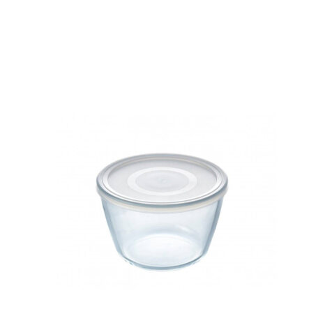 Pyrex Cook & Freeze Glass Round Dish With Plastic Lid 1.6 L