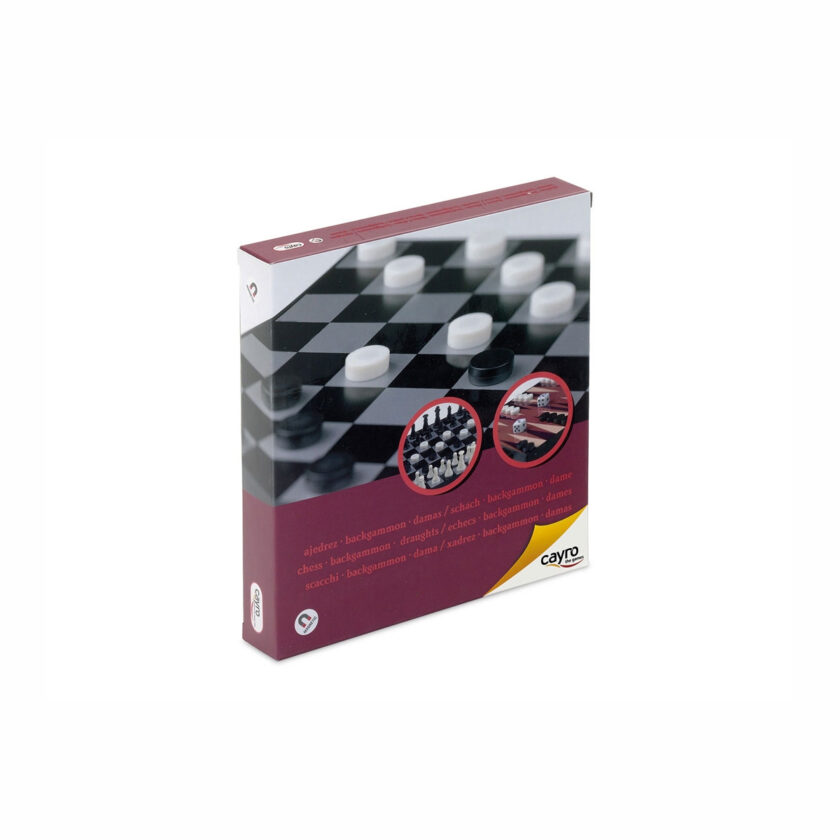 Cayro-Magnetic Travel Chess Checkers Backgammon