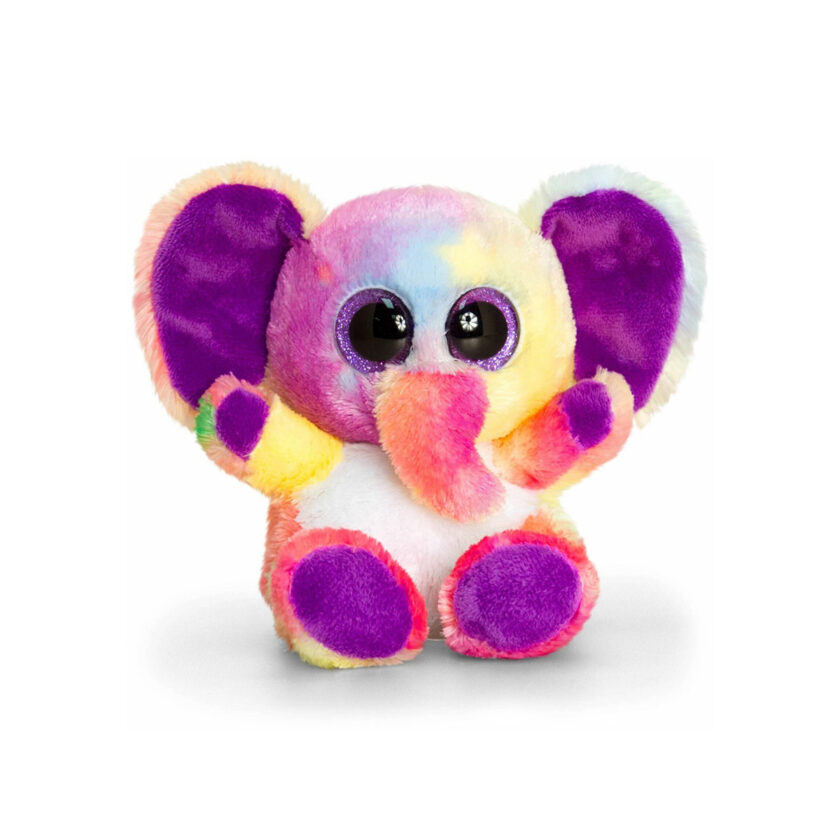 Keel Toys-Animotsu & Mini Motsu Rainbow Elephant 15 CM