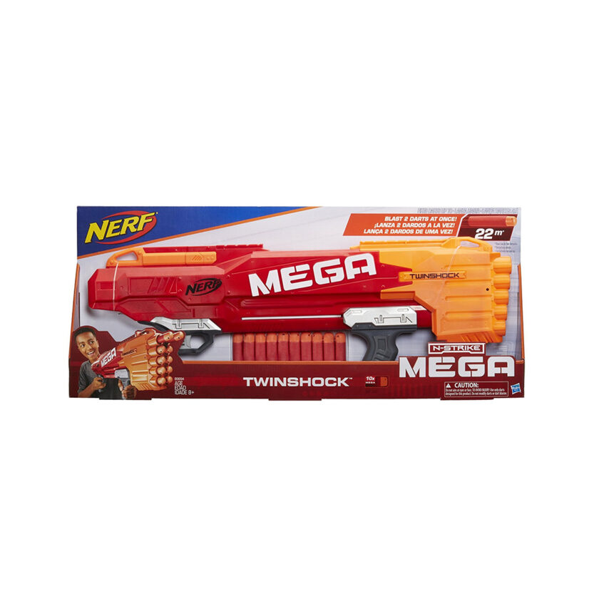 Hasbro-Nerf N-Strike Mega Twinshock With 10 Bullet