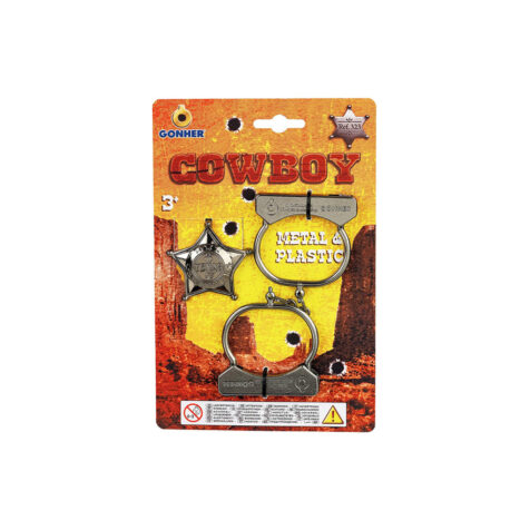 Gonher-Cowboy Handcufs & Star