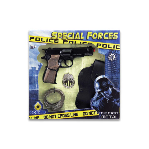 Gonher-Police Playset 8 Shots