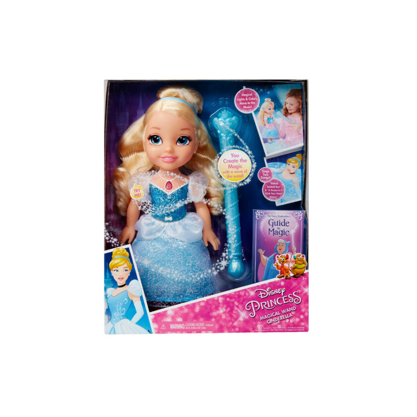 Jakks Pacific-Disney Princess Cinderella Doll With Magic Wand