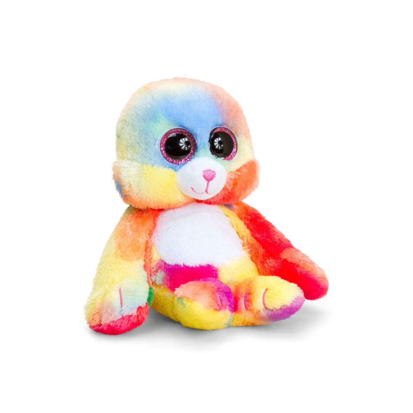 Keel Toys-Animotsu & Mini Motsu Rainbow Seal 15 CM