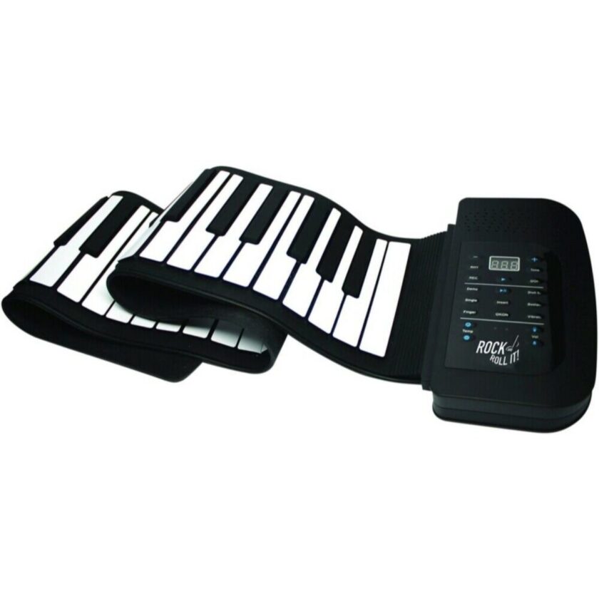 Mukikim-Rock And Roll It-Studio Piano 61 Keys, Built In Speaker, LED Display