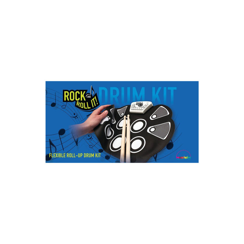 Mukikim-Rock And Roll It-Drum With Foot Pedals & Drum Sticks