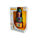 ჩვილის სათამაშო პირამიდა სხვადასხვა ფორმებით Tolo