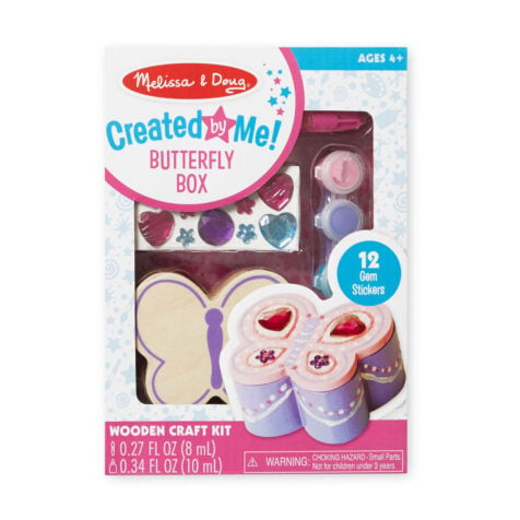 Melissa & Doug-Created by Me Wooden Butterfly Box with Accessories