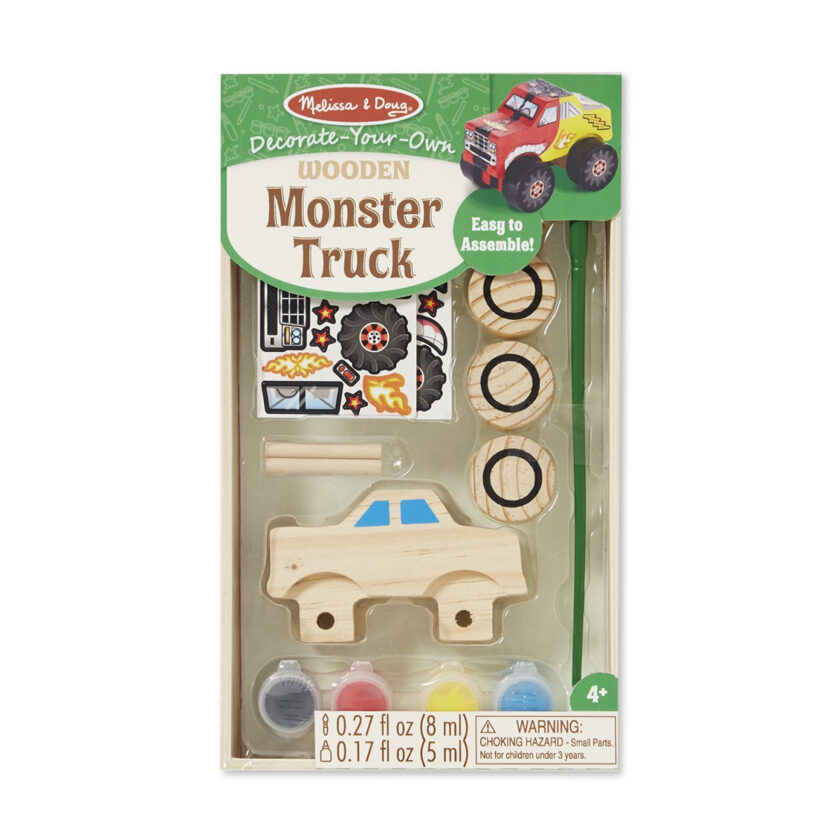 Melissa & Doug-Created by Me Craft Kit Wooden Monster Truck