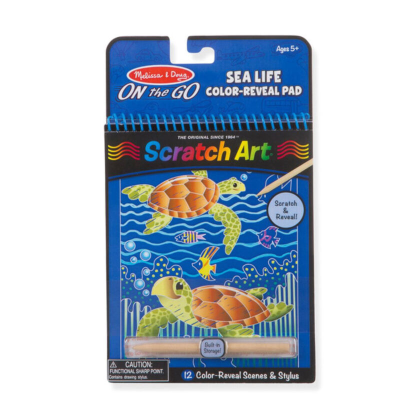 Melissa & Doug-Scratch Art On the Go Sea Life