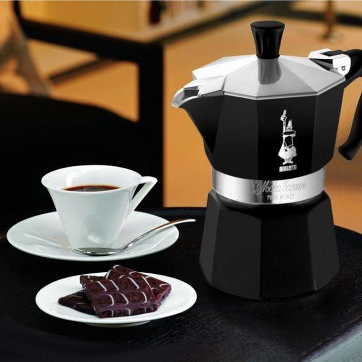 ყავის მადუღარა სამფინჯნიანი Moka Express Bialetti - Image 3