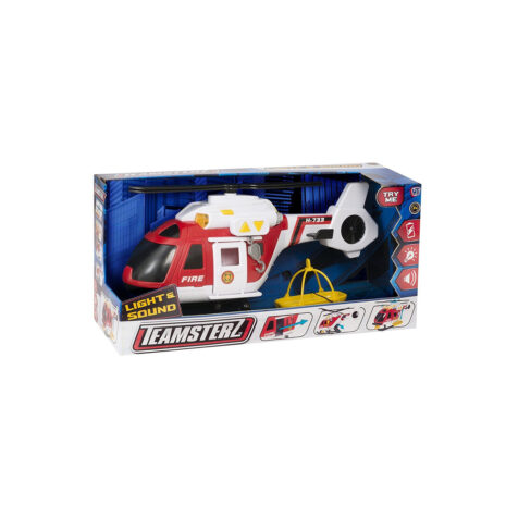 HTI Toys-Teamsterz Fire Helicopter Light And Sound