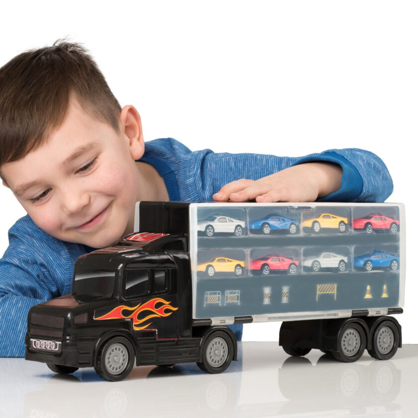 HTI Toys-Teamsterz Transporter With 8 Cars