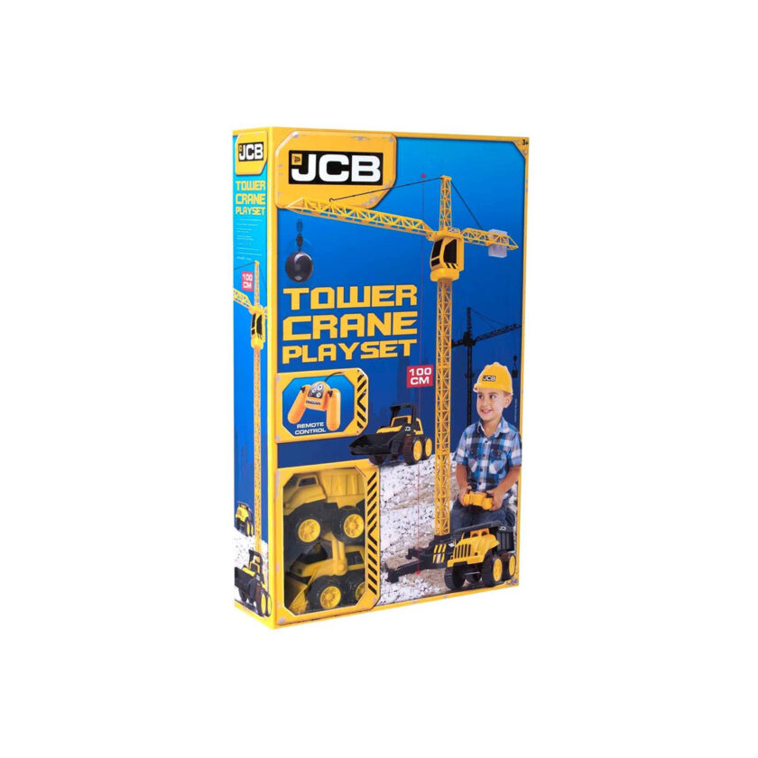 HTI Toys-JCB Truck And Tower Crane Playset