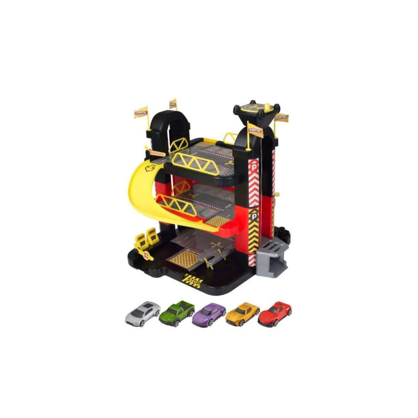 HTI Toys-Teamsterz Three Level Tower Garage With Five Cars