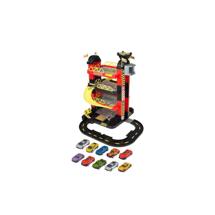 HTI Toys-Teamsterz Four Level Tower Garage With Ten Cars