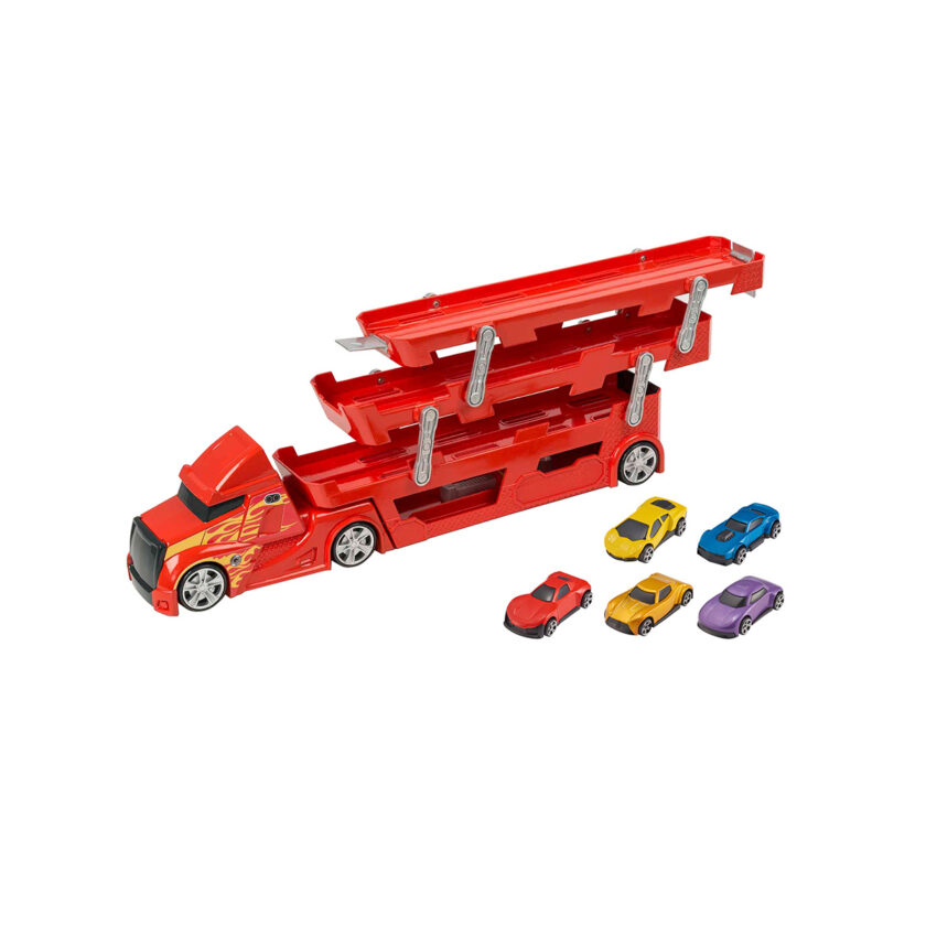 HTI Toys-Teamsterz Launcher Transporter With Five Cars