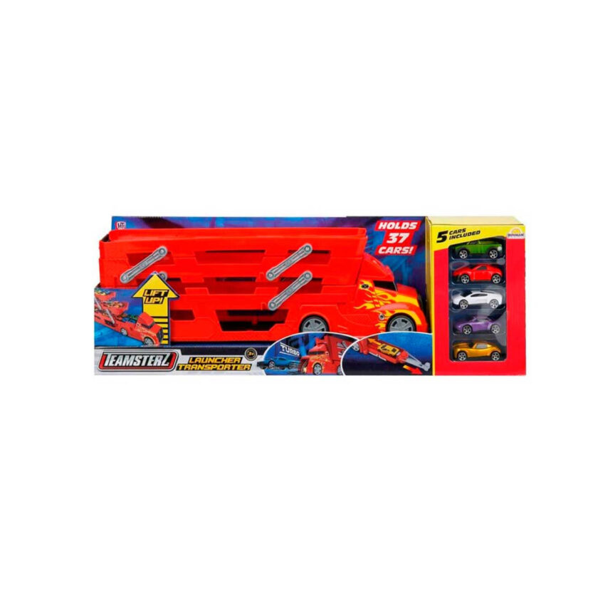 HTI Toys-Teamsterz Launcher Transporter With Five Cars