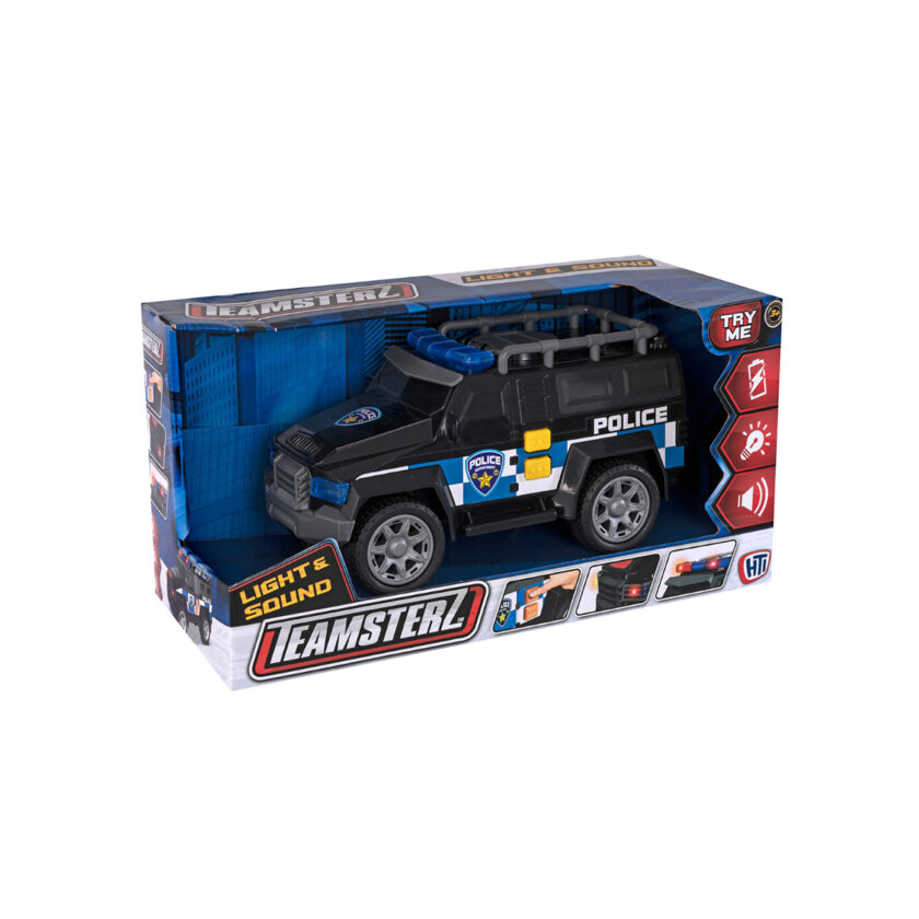 HTI Toys-Teamsterz Police Car With Light & Sound