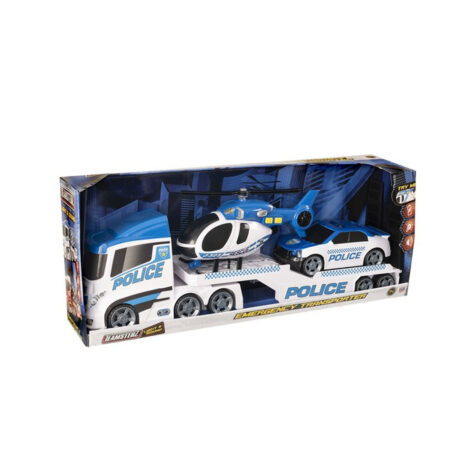 HTI Toys-Teamsterz Transporter With Police Car And Helicopter