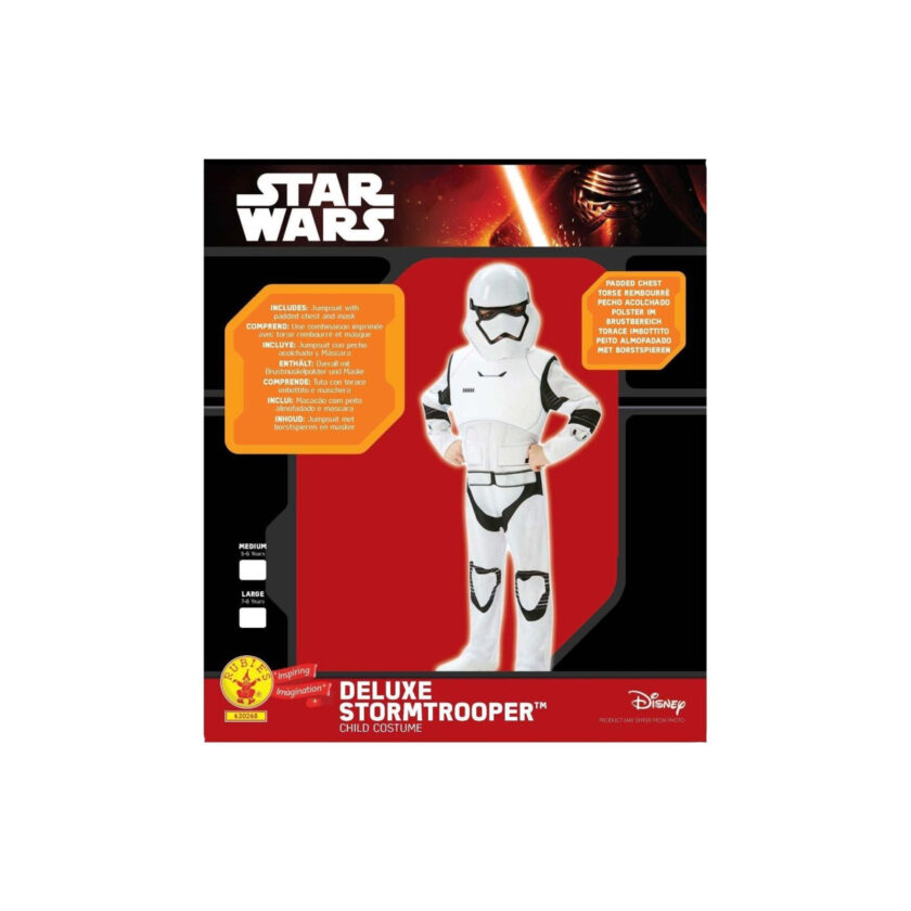 Rubie's-Lucas Star Wars Stormtrooper EP7 Deluxe Costume Size L