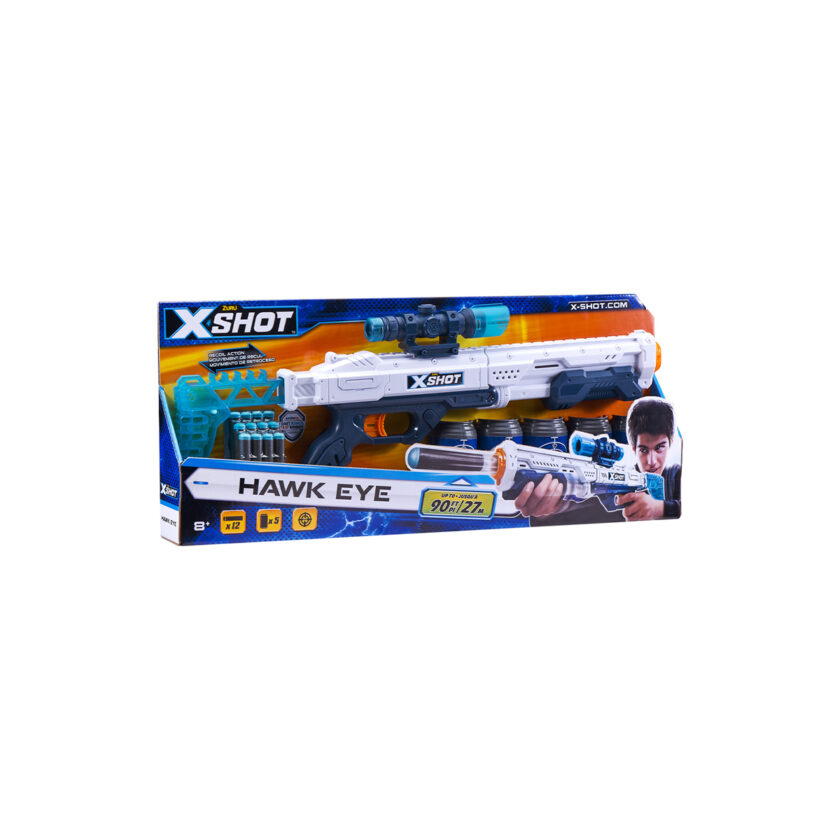 Zuru-X-Shot Excel Hawk Eye Blaster With 12 Darts
