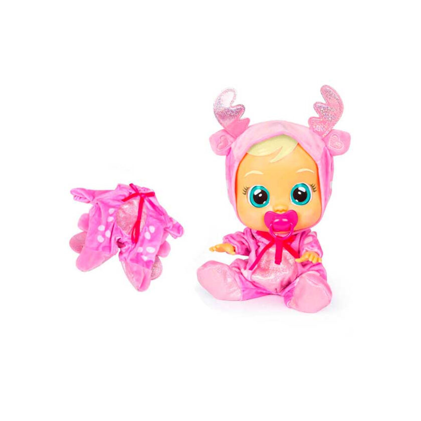 IMC Toys-Cry Babies Fantasy Reindeer Pajamas