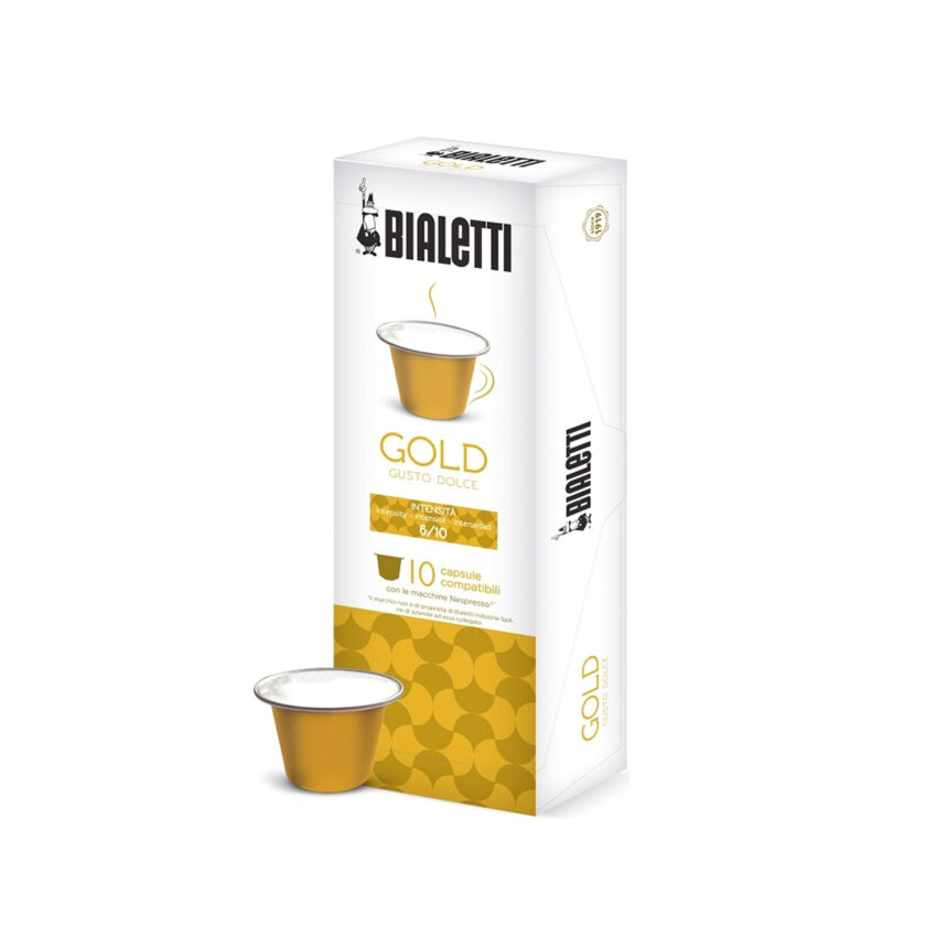 Bialetti-Gold Nespresso Capsule Coffee 1x10