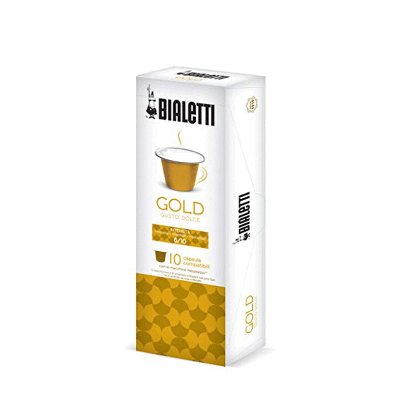 Bialetti-Gold Nespresso Capsule Coffee 1x10
