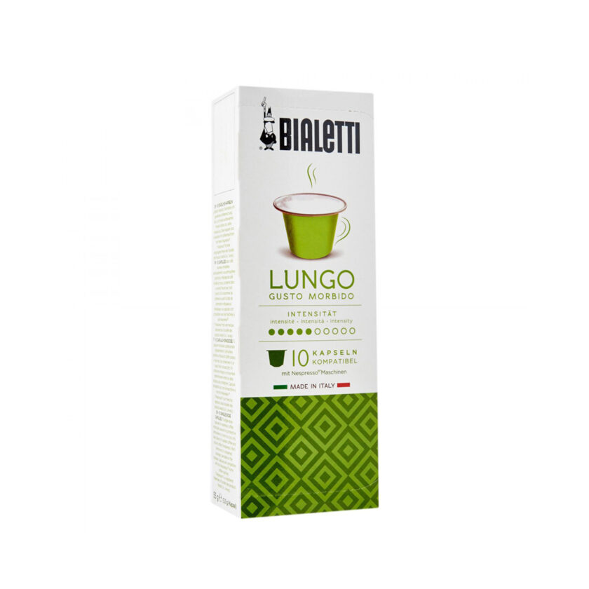 Bialetti Lungo Nespresso Capsule Coffee 1x10