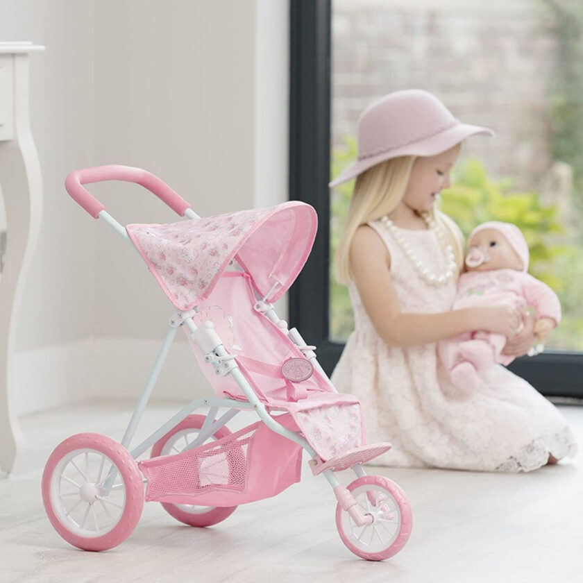HTI Toys-Baby Annabell Pink Tri Pushchair