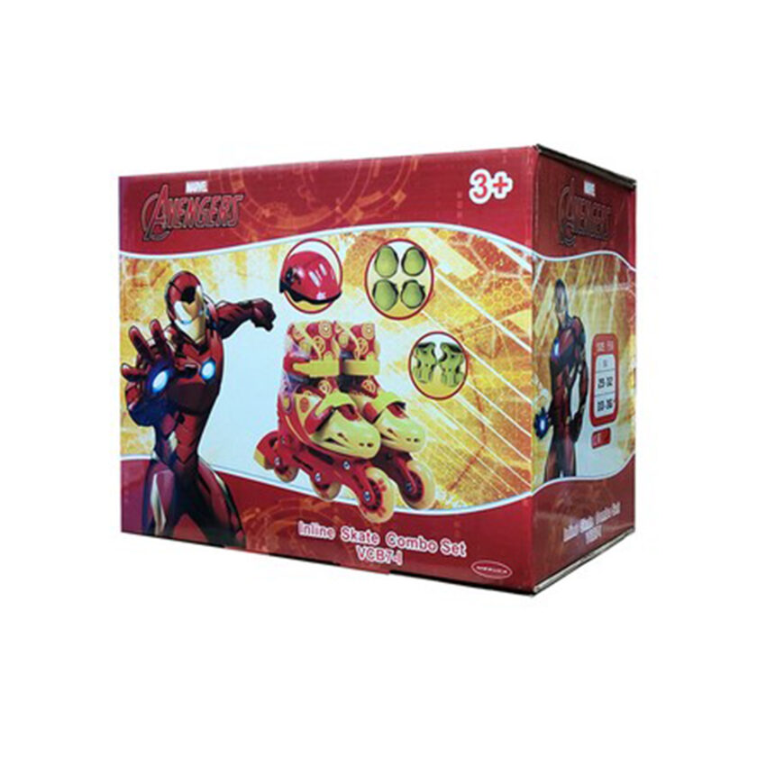 Mesuca-Marvel Avengers Iron Man Roller Skates Set 33-36 CM