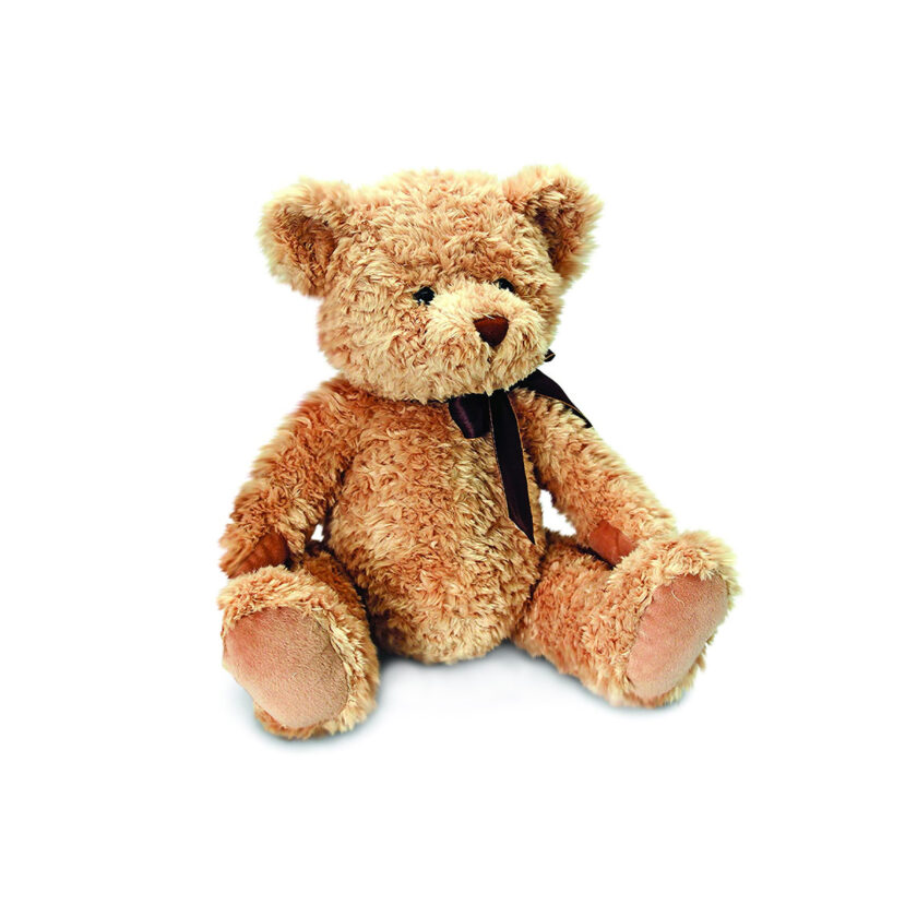 Keel Toys-Wild Bear With Brown Ribbon 28 CM