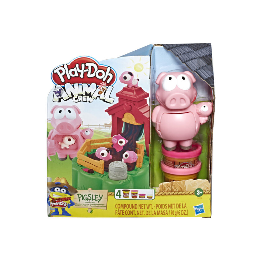 Hasbro-Play-Doh Animal Crew Pigsley and her Splashin' Pigs Farm Playset