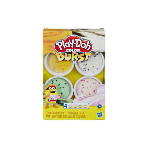 Hasbro-Play-Doh Color Burst Pack With 4 Cans