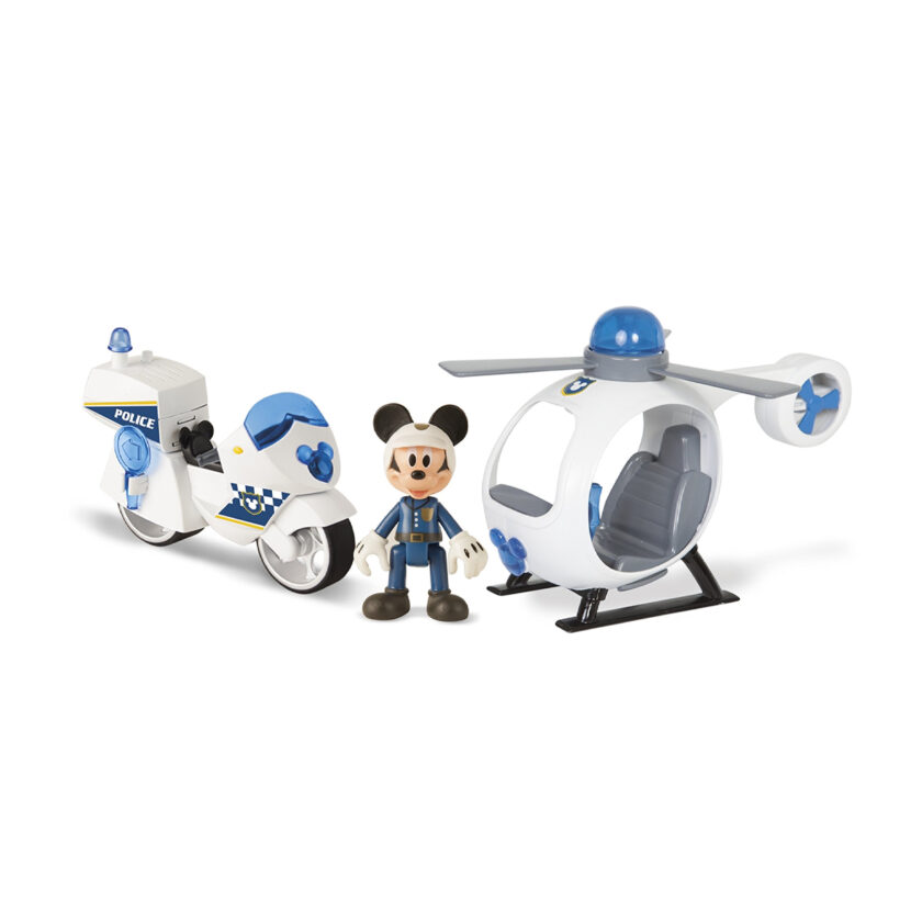 IMC Toys-Dinsey Mickey Mouse Mickey's Police Motorbike and Helicopter