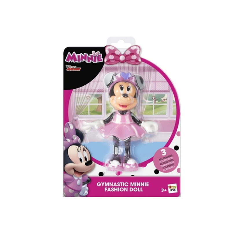 IMC Toys-Disney Minnie Mouse Fashion Dolls Gymnastic Figure With Accessories