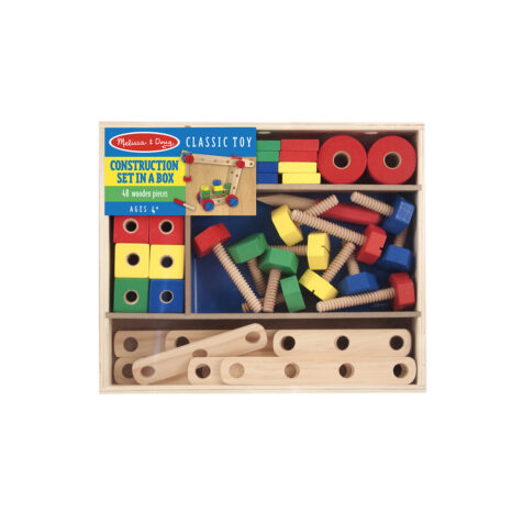 Melissa & Doug-Classic Toy Wooden Construction Building Set