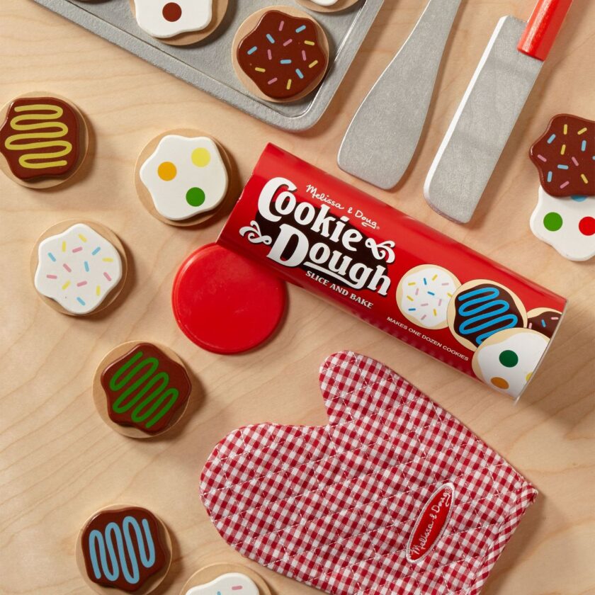 Melissa & Doug- Wooden Slice And Bake Cookie Set