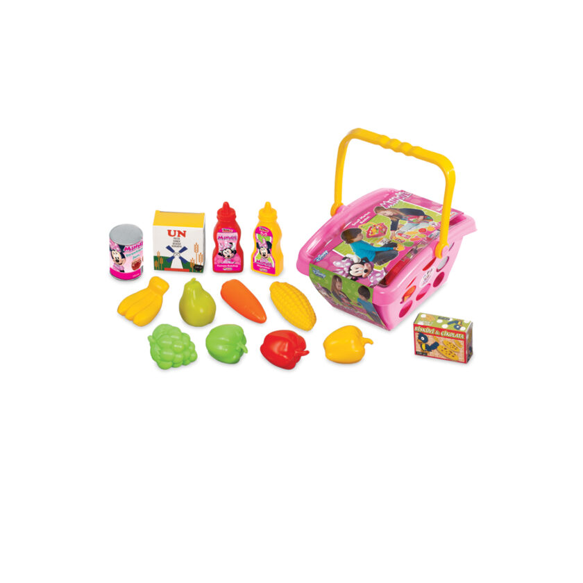 Dede-Disney Minnie Mouse Grocery Basket Toy Set 26x18 CM