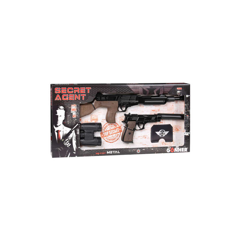 Gonher Secret Agent 8 Shots Playset Box