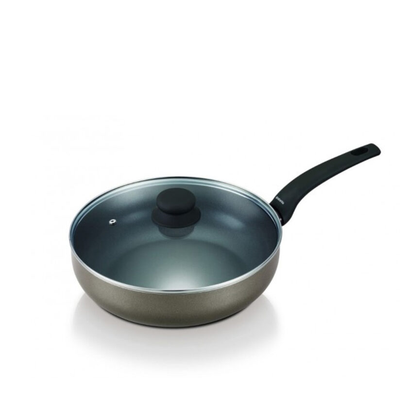 Brabantia Heat Pearl Frying Pan With Glass Lid 28 CM