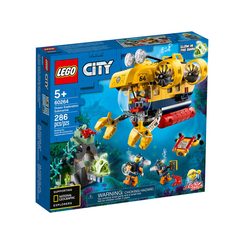 Lego-City Ocean Exploration Submarine 286 Pieces