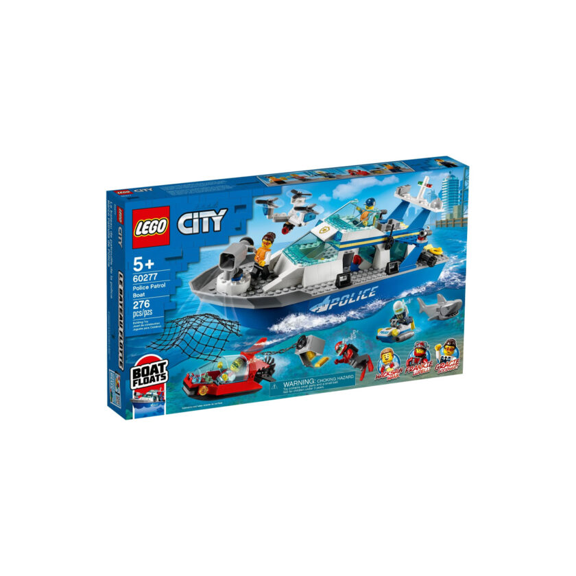 Lego-City Police Patrol Boat 276 Pieces